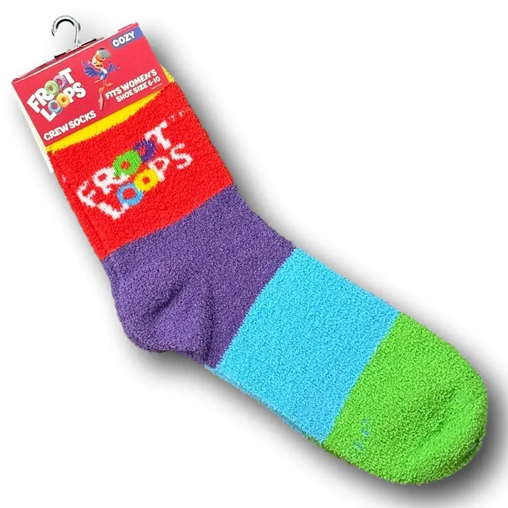 3/$20 Froot Loops Cereal Cozy Fashion Socks - NWT